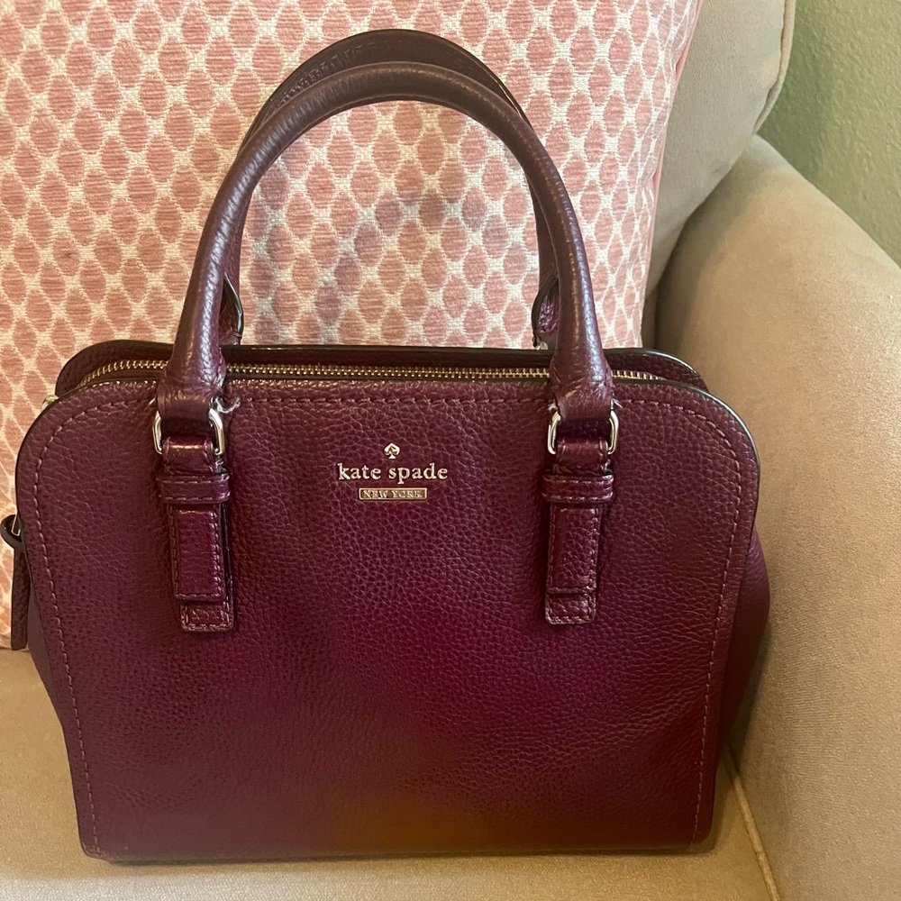 Kate Spade Plum Satchel Crossbody